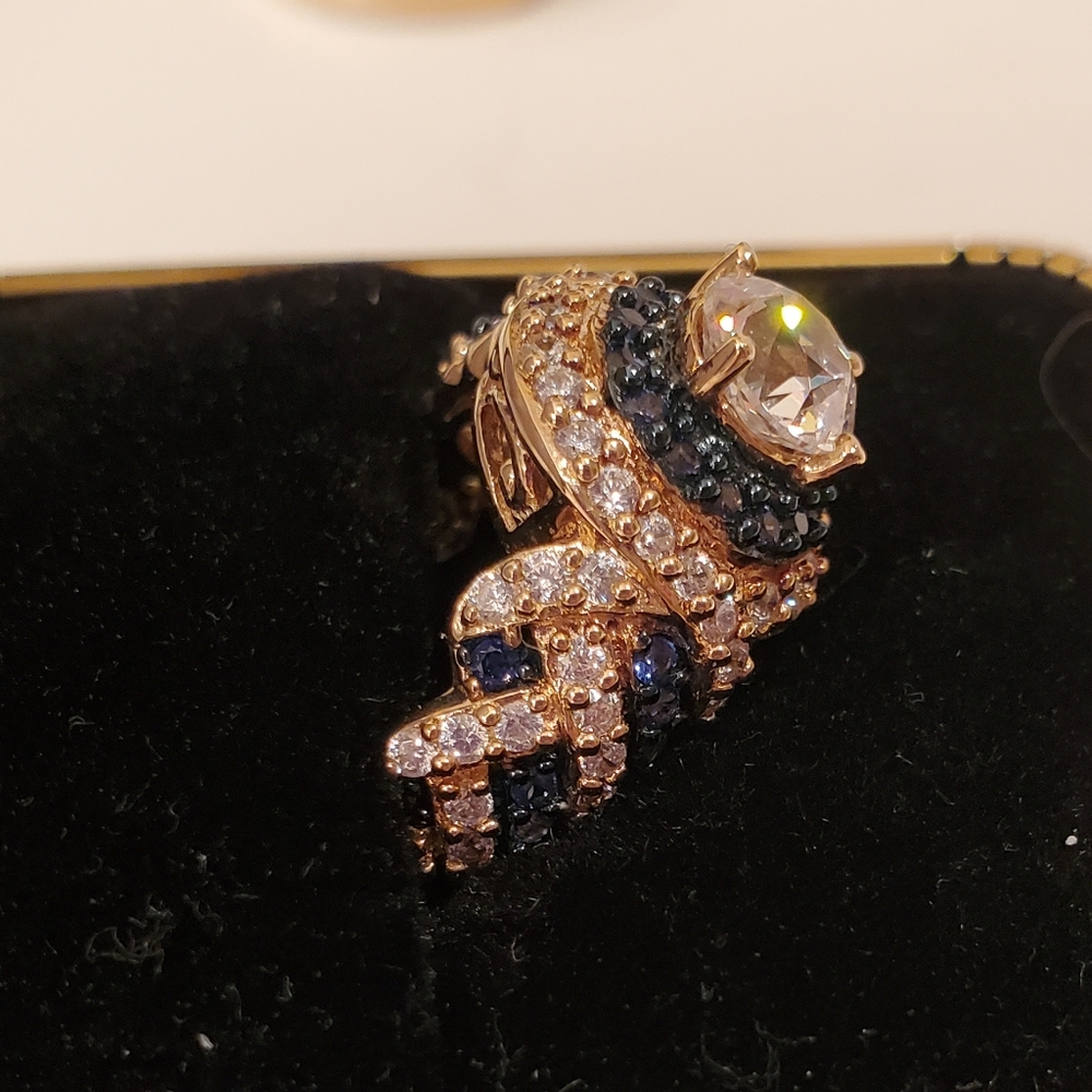 Sapphire And Diamond Simulate Ring - image 2